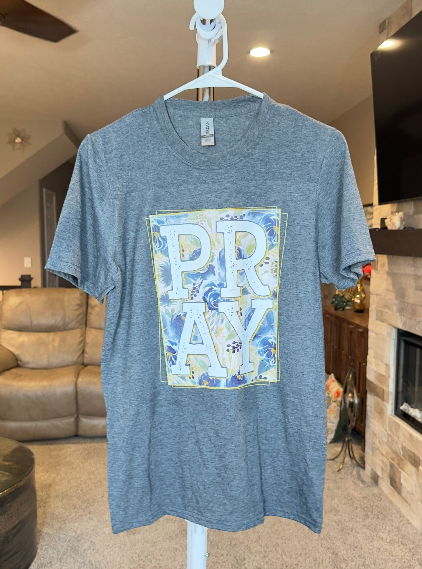 Small | Pray | Dark Heather | Tee & Tank Sale
