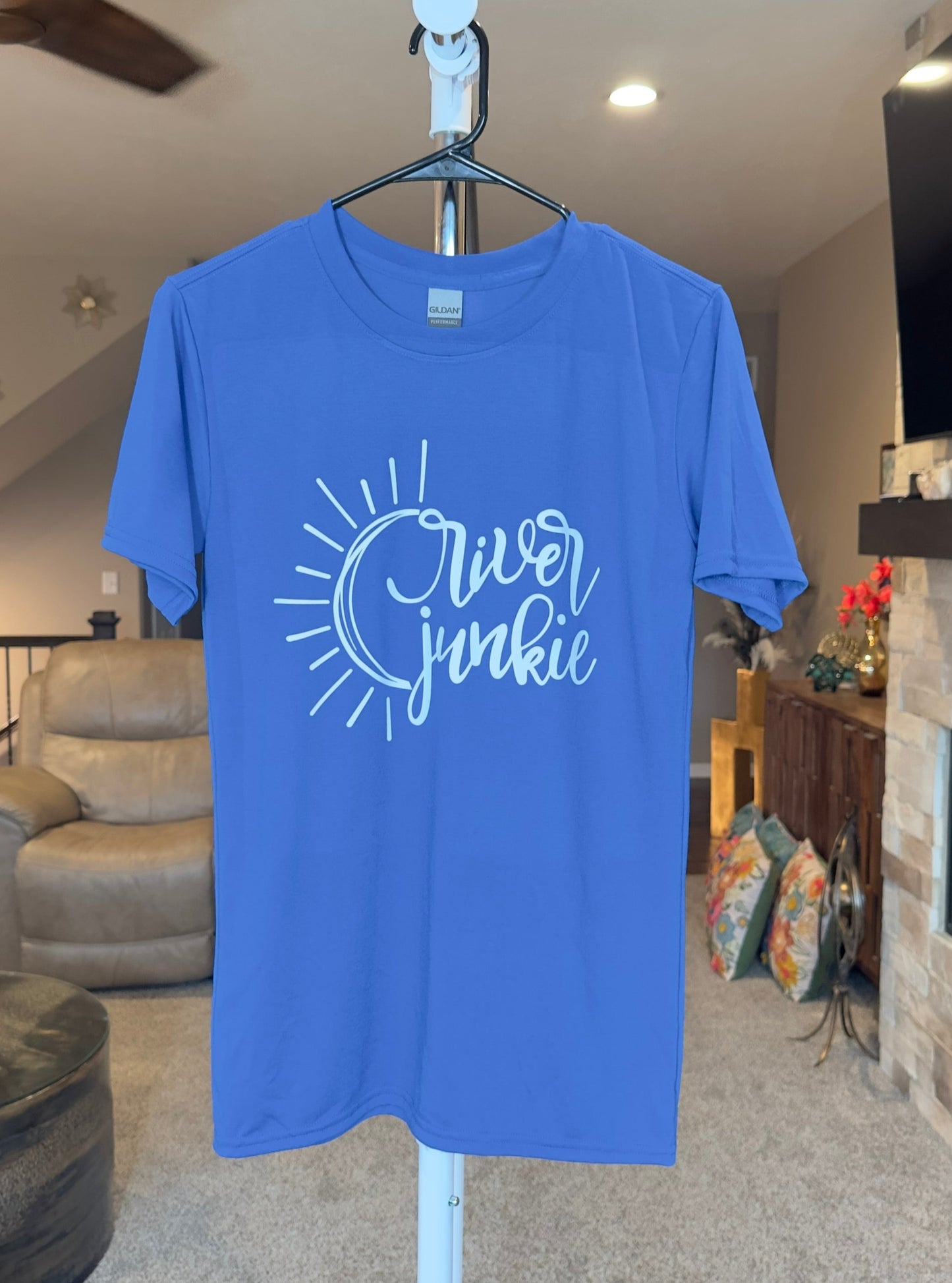 Small | River Junkie | Royal | Tee & Tank Sale