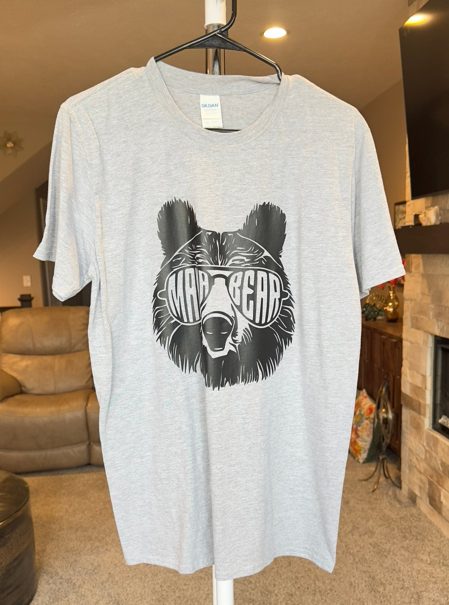 Medium | Mama Bear | Heather Gray | Tee & Tank Sale