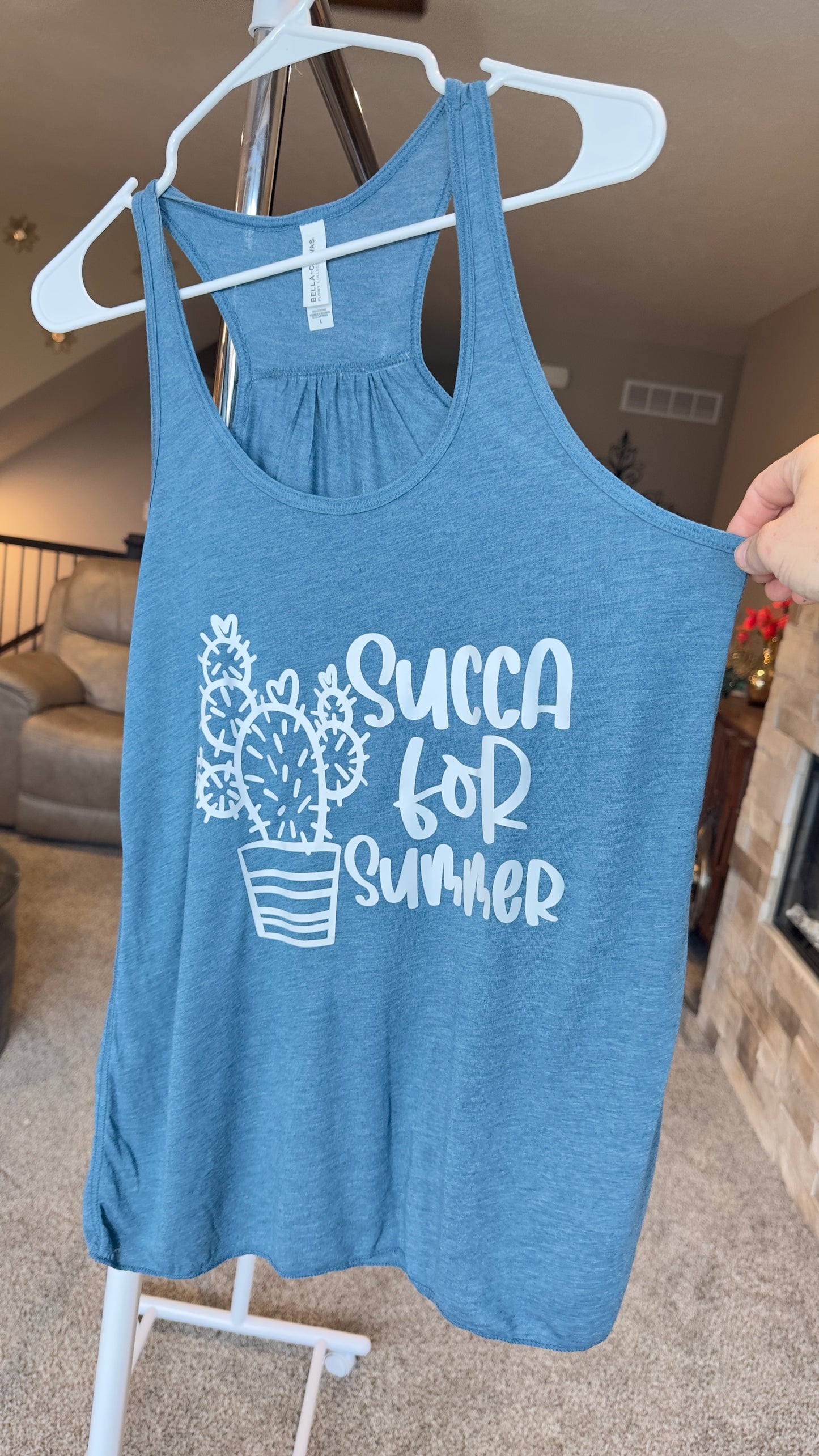 Medium | Succa for Summer | Denim Slub | Tee & Tank Sale