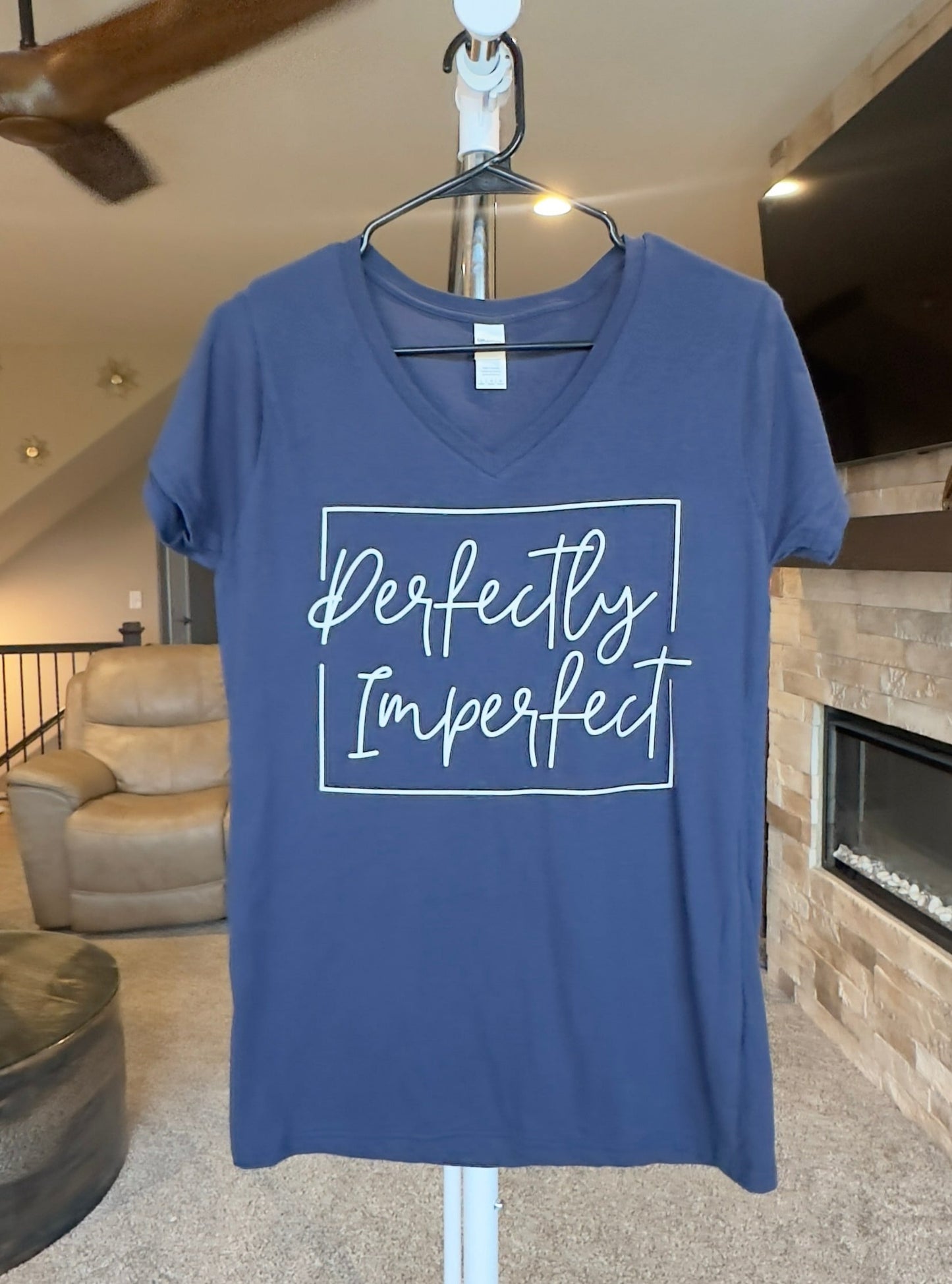 Large | Perfectly Imperfect | Navy | Tee & Tank Sale