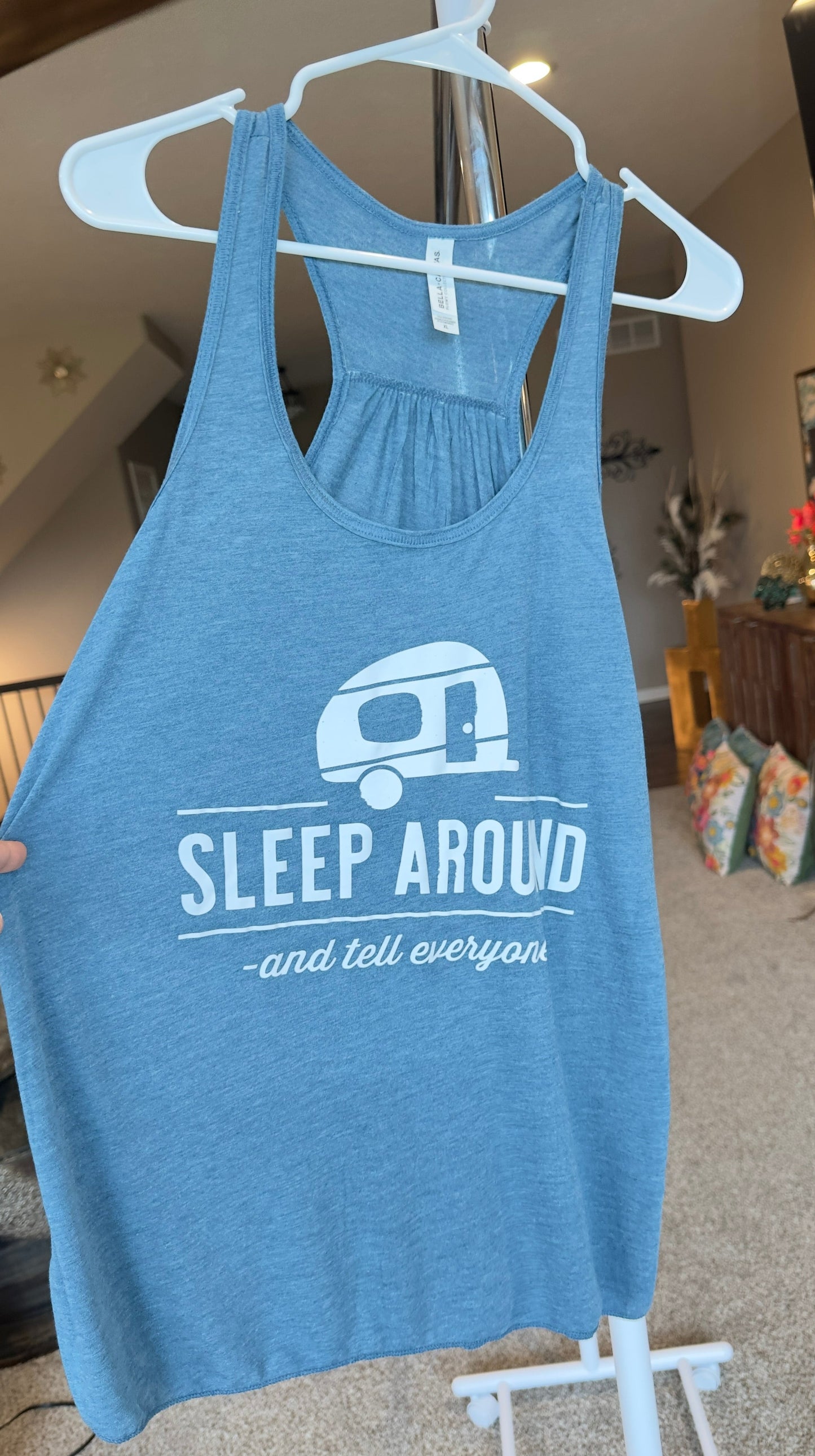 X-Large | Sleep Around and Tell Everyone | Denim Slub | Tee & Tank Sale