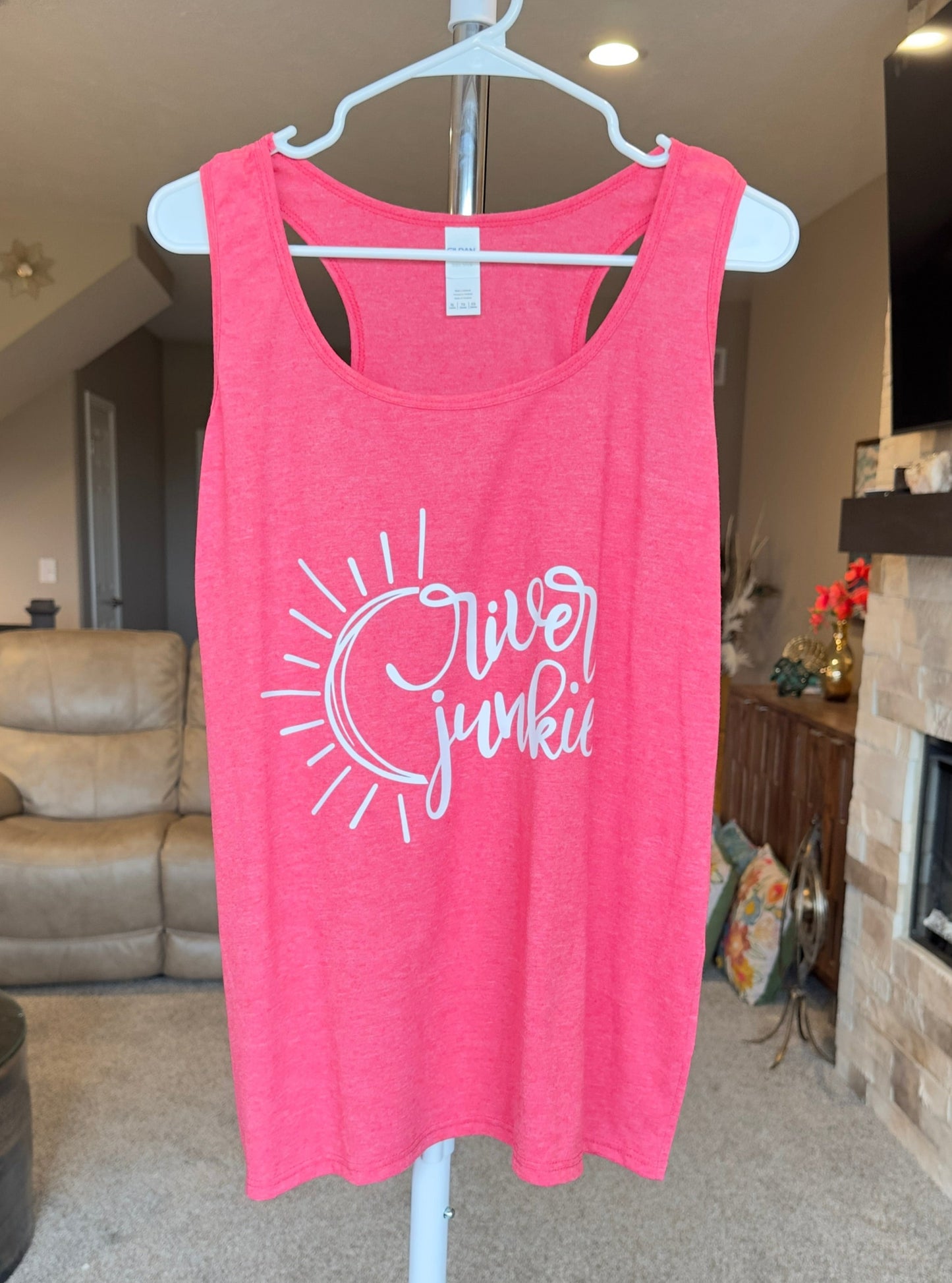 X-Large | River Junkie | Red Heather | Tee & Tank Sale