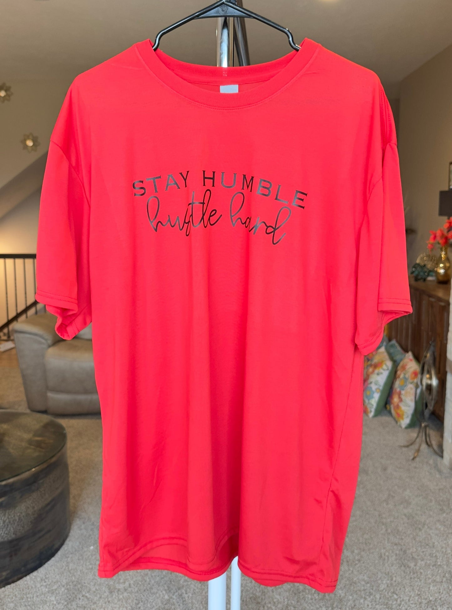 X-Large | Stay Humble Hustle Hard | Red | Tee & Tank Sale