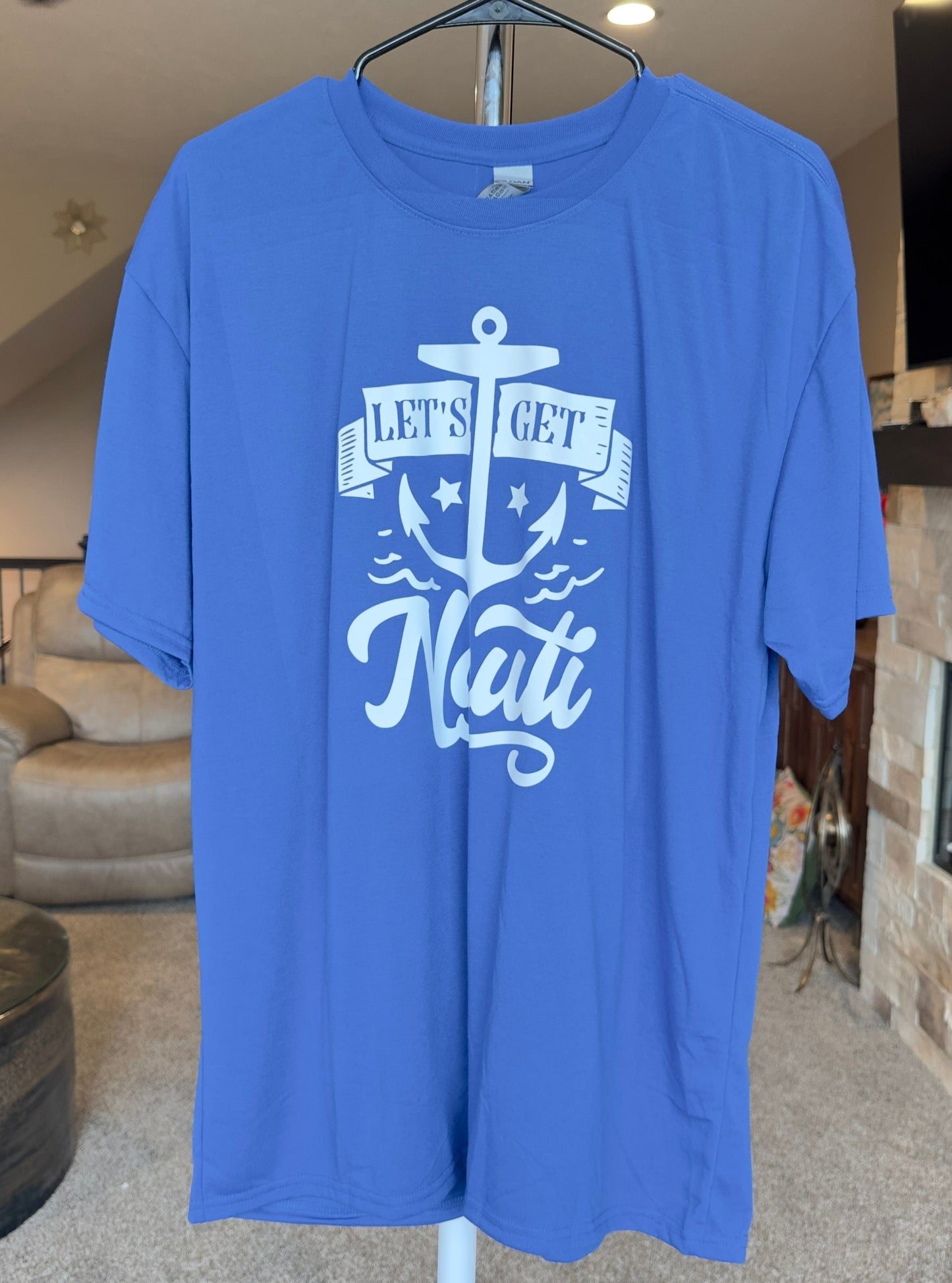 X-Large | Let's Get Nauti | Royal | Tee & Tank Sale