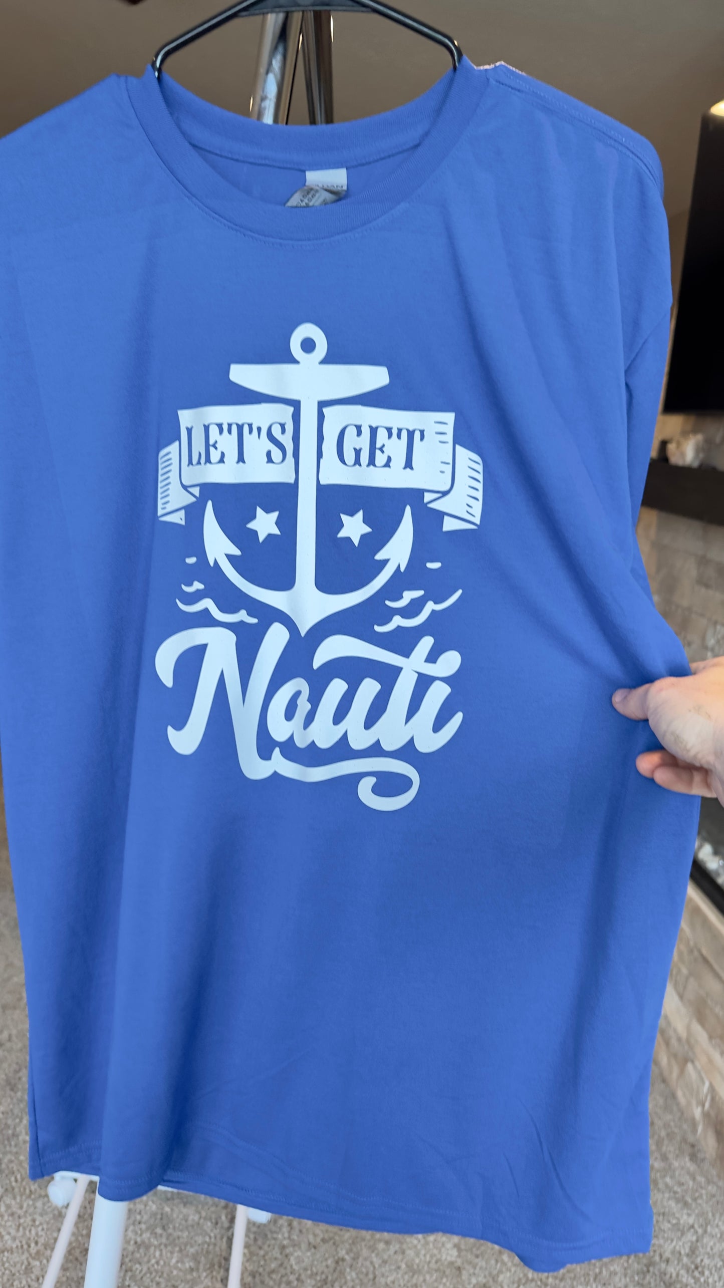 X-Large | Let's Get Nauti | Royal | Tee & Tank Sale