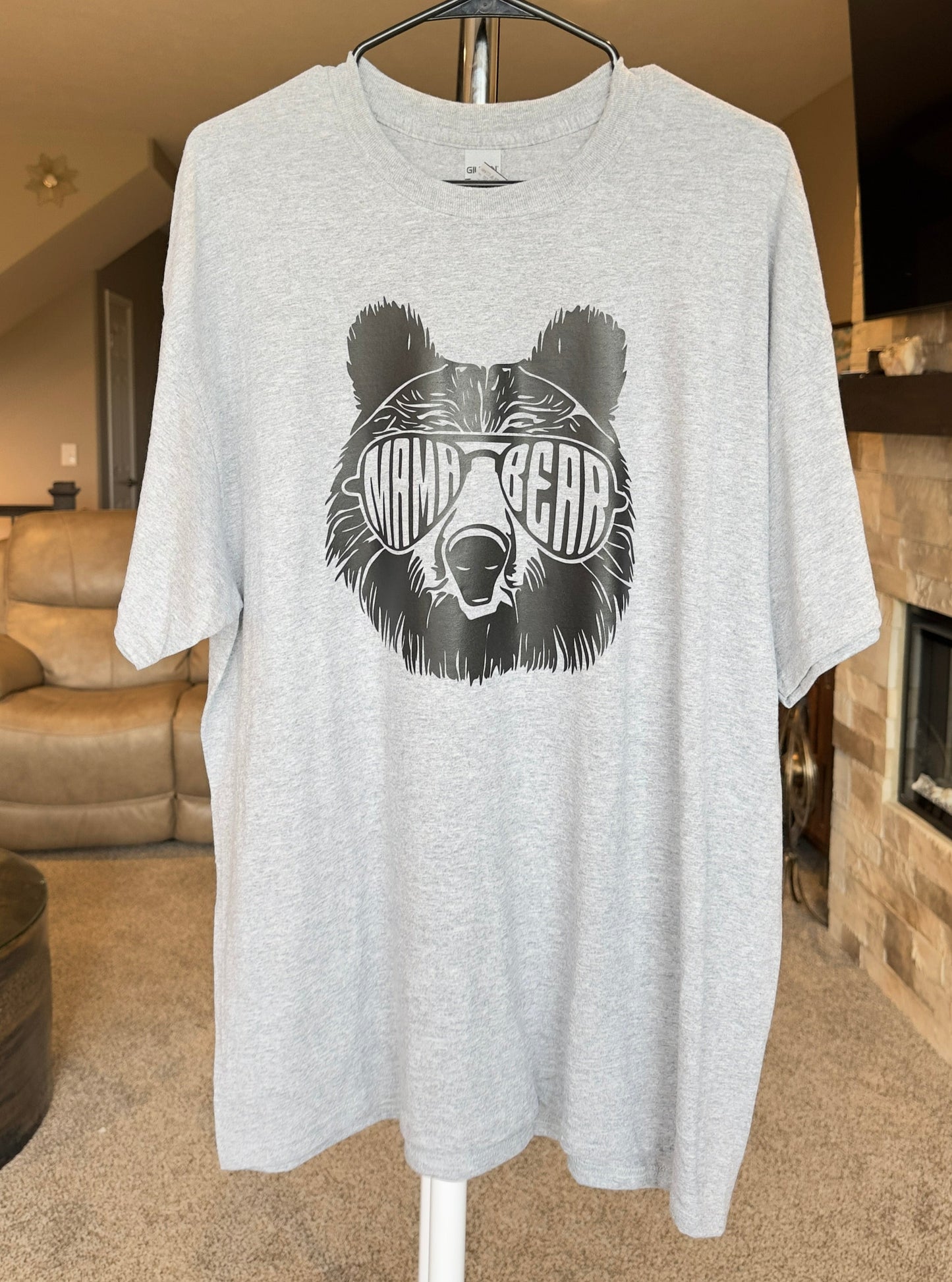 X-Large | Mama Bear | Heather Gray | Tee & Tank Sale