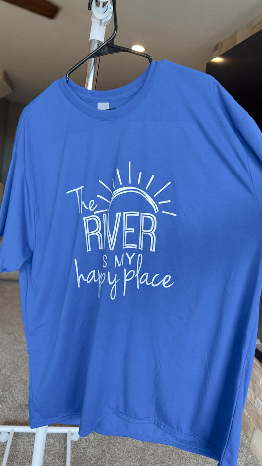 XX-Large | The River Is My Happy Place | Royal | Tee & Tank Sale
