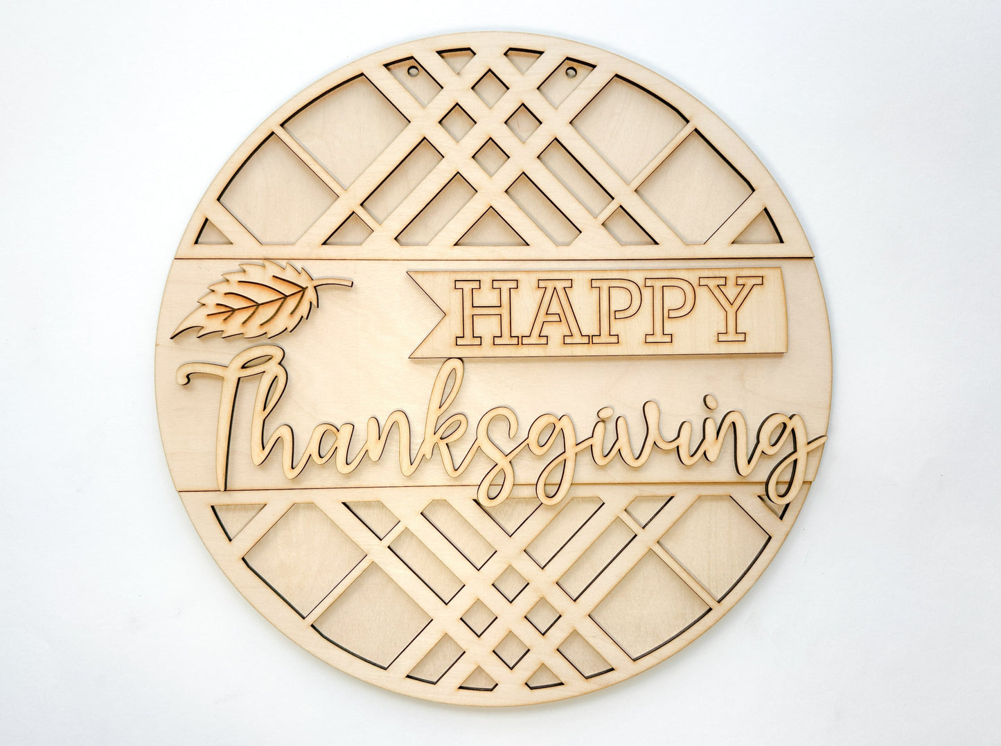 Happy Thanksgiving Hanger DIY Kit | Unfinished | Paint Your Own