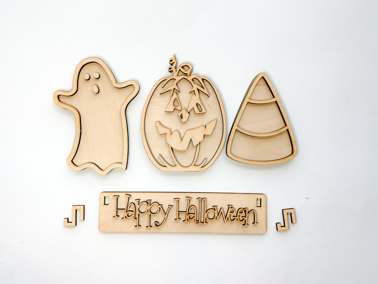 Happy Halloween Shelf Sitter DIY Kit | Unfinished | Paint Your Own