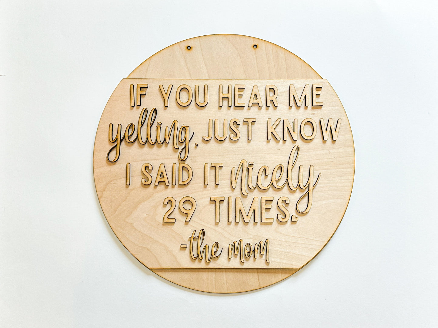 If You Hear Me Yelling Door Hanger DIY Kit | Unfinished | Paint Your Own