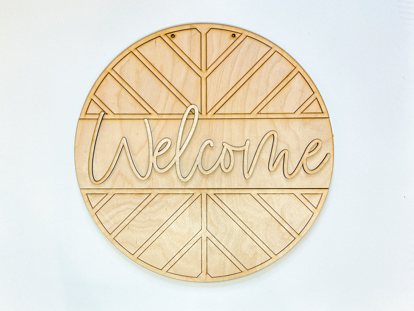 Welcome Chevron Door Hanger DIY Kit | Unfinished | Paint Your Own