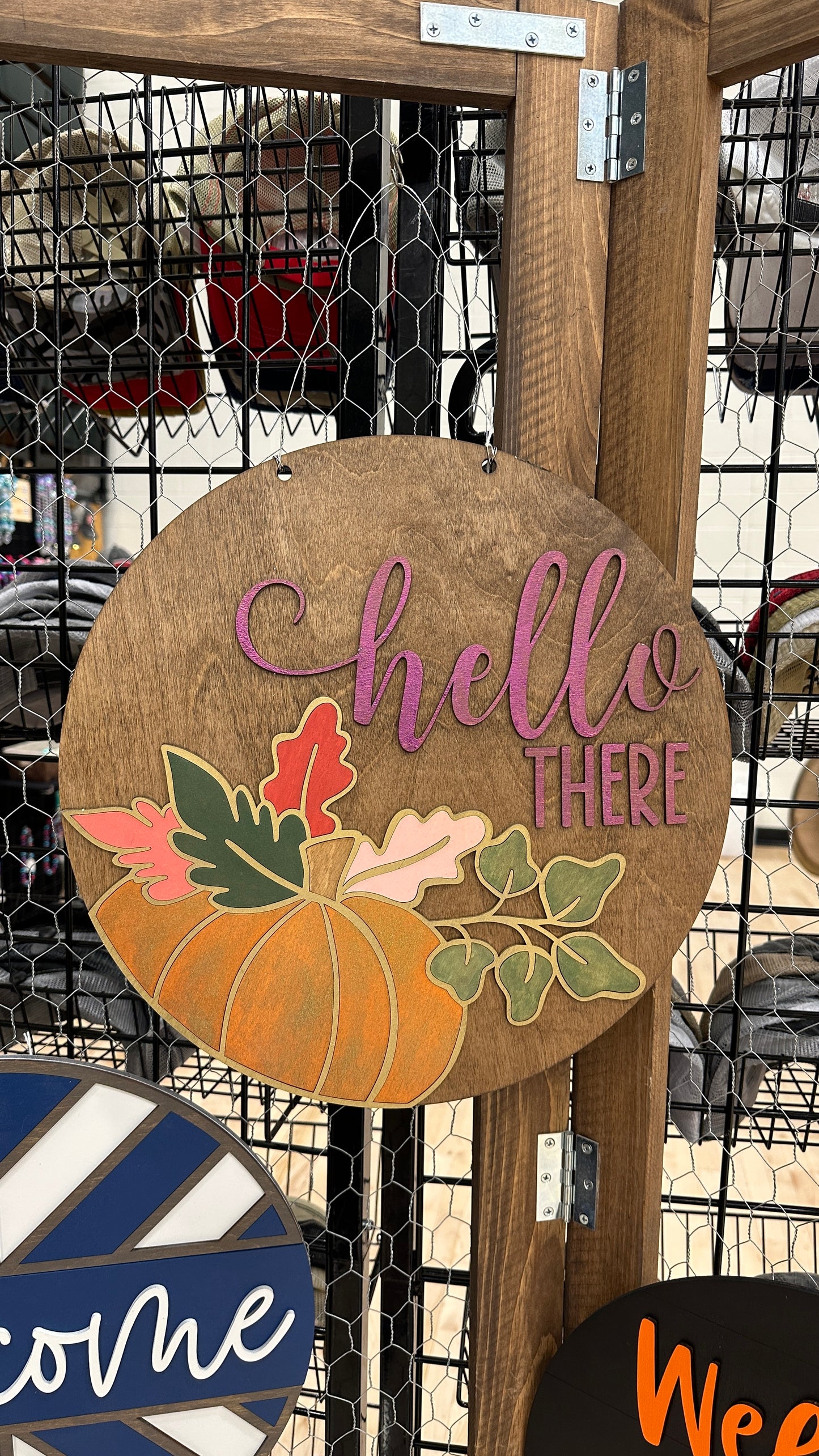 Pumpkin Door Hanger