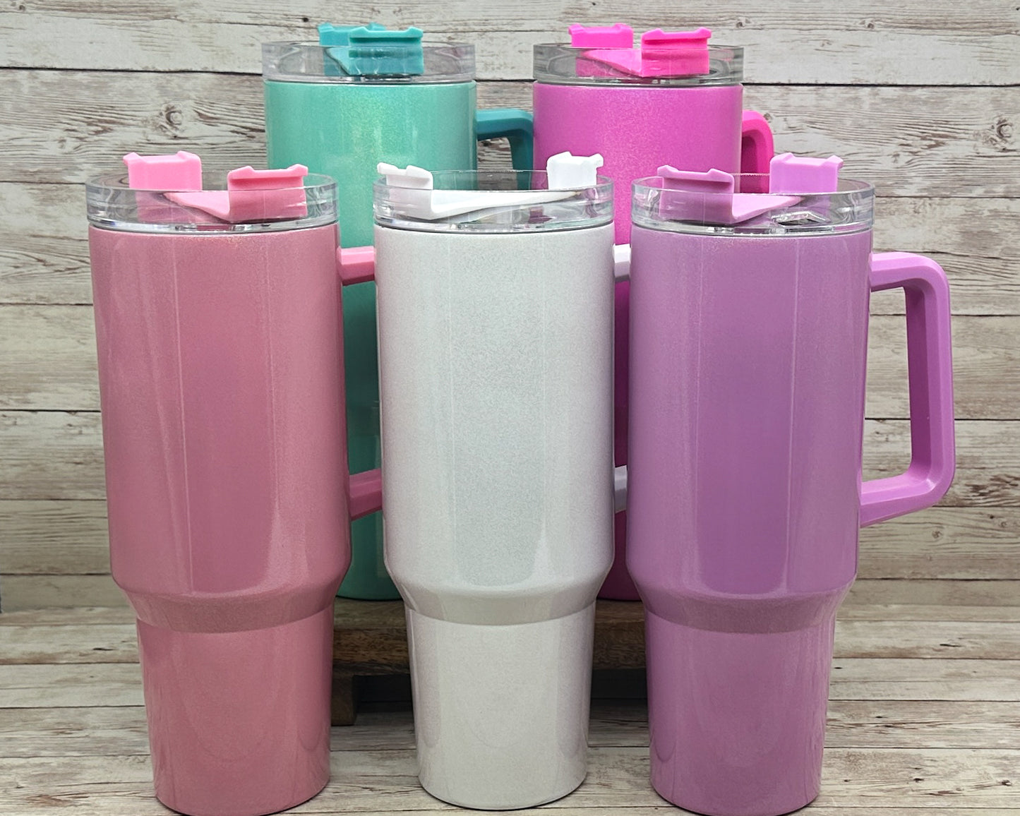40oz Shimmer Handle Tumbler