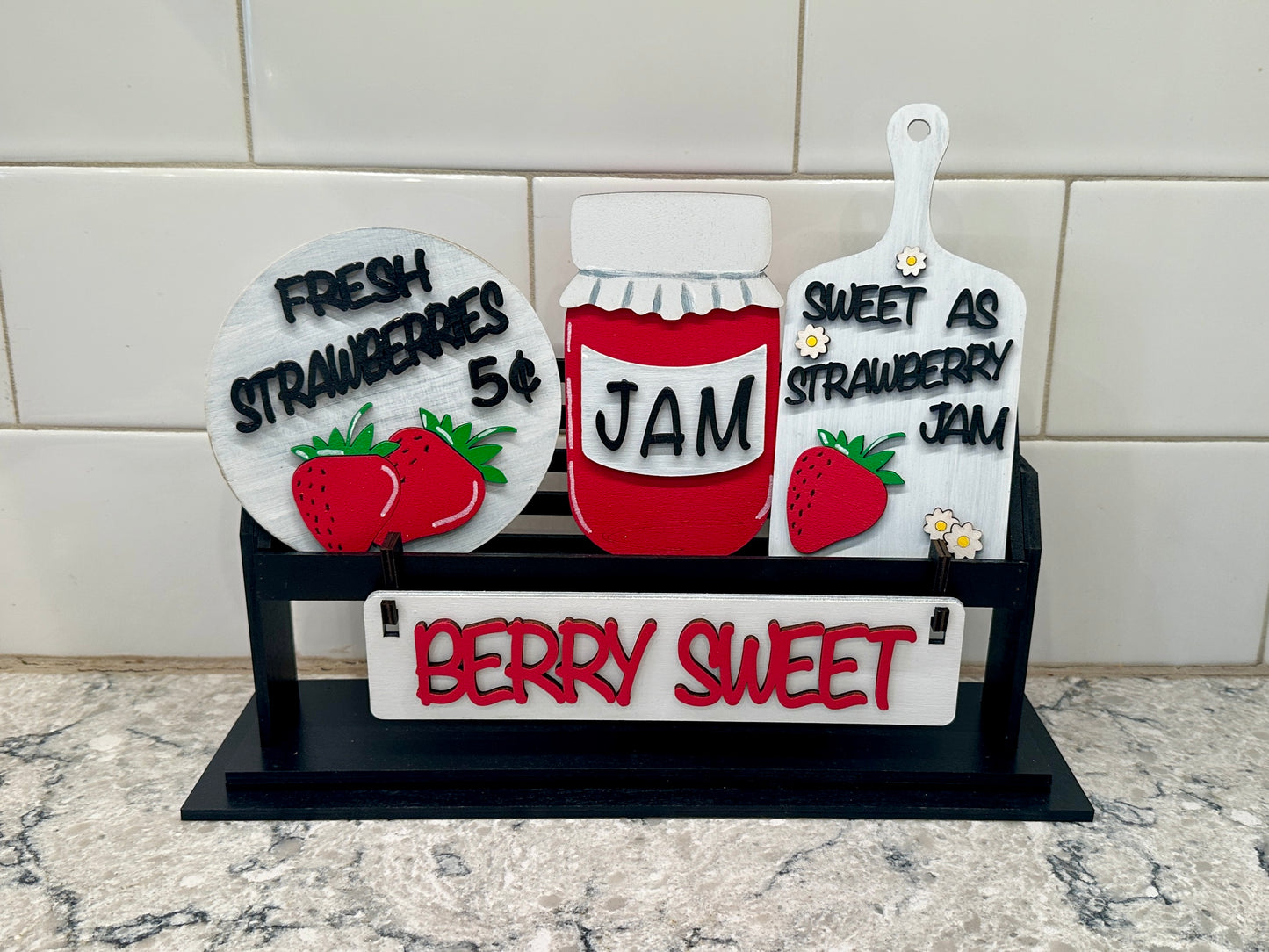 Strawberry Shelf Sitter Insert | Interchangeable Add On