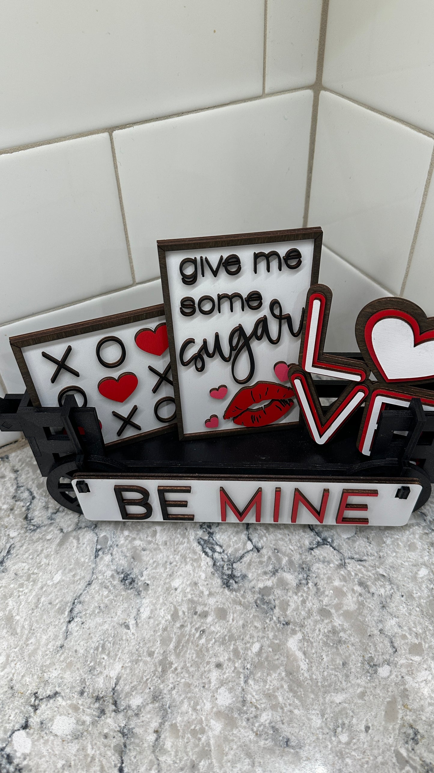 Valentine's Day | Be Mine | Shelf Sitter Insert | Interchangeable Add On