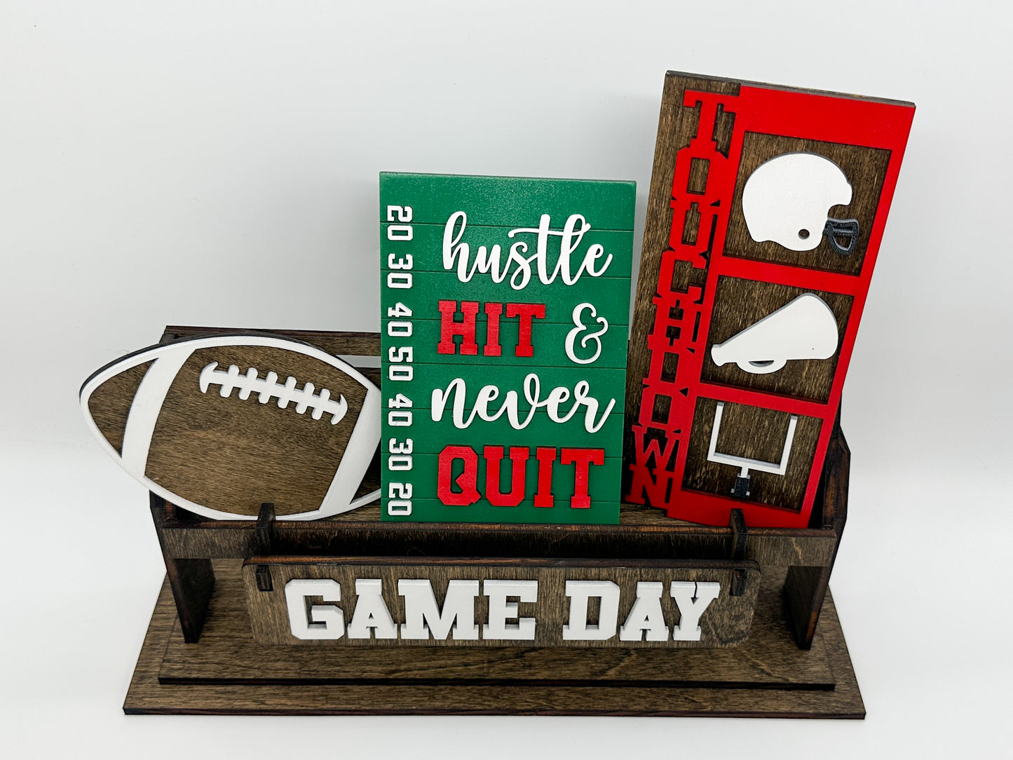Football | Game Day Shelf Sitter Insert | Interchangeable Add On
