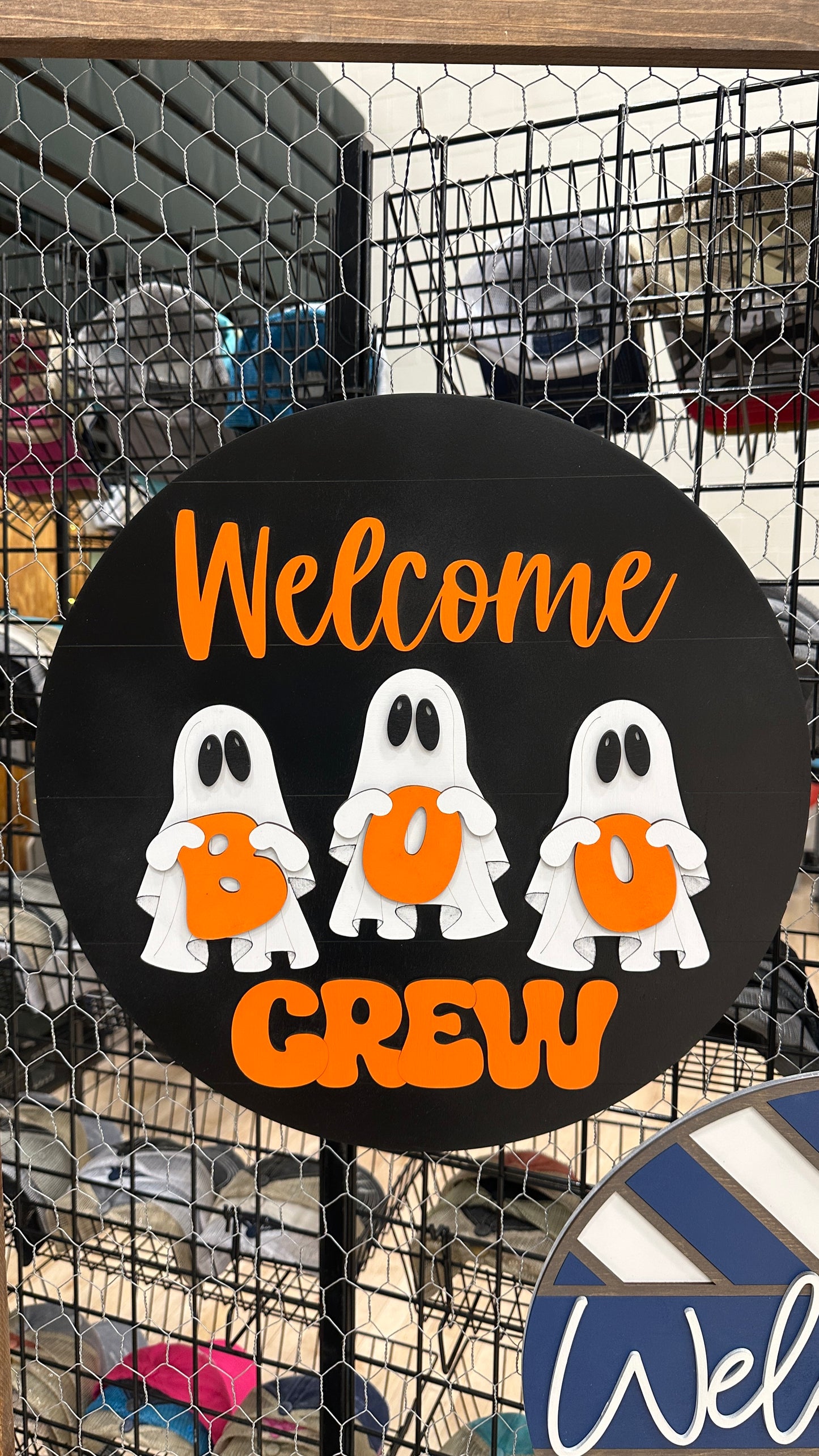 Hey Boo Crew | Halloween Door Hanger