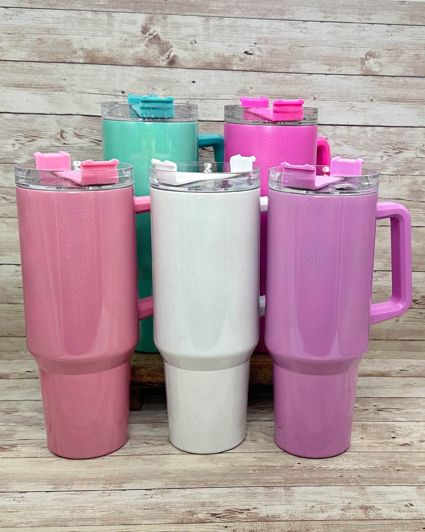 40oz Shimmer Handle Tumbler