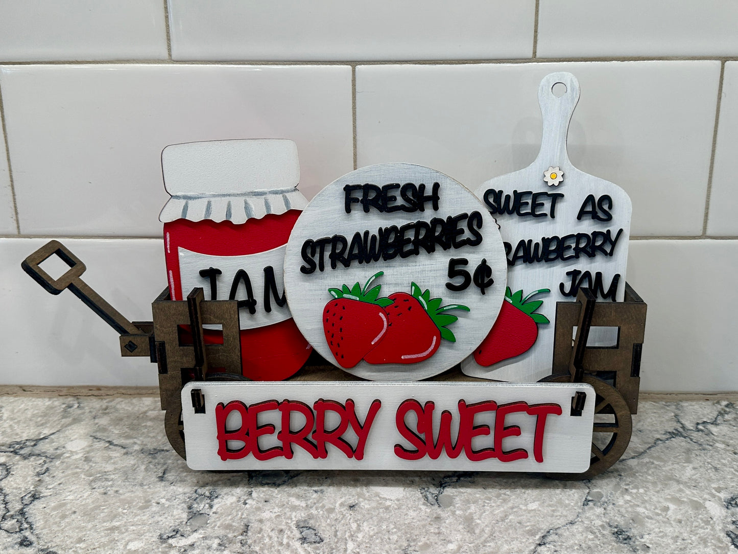 Strawberry Shelf Sitter Insert | Interchangeable Add On
