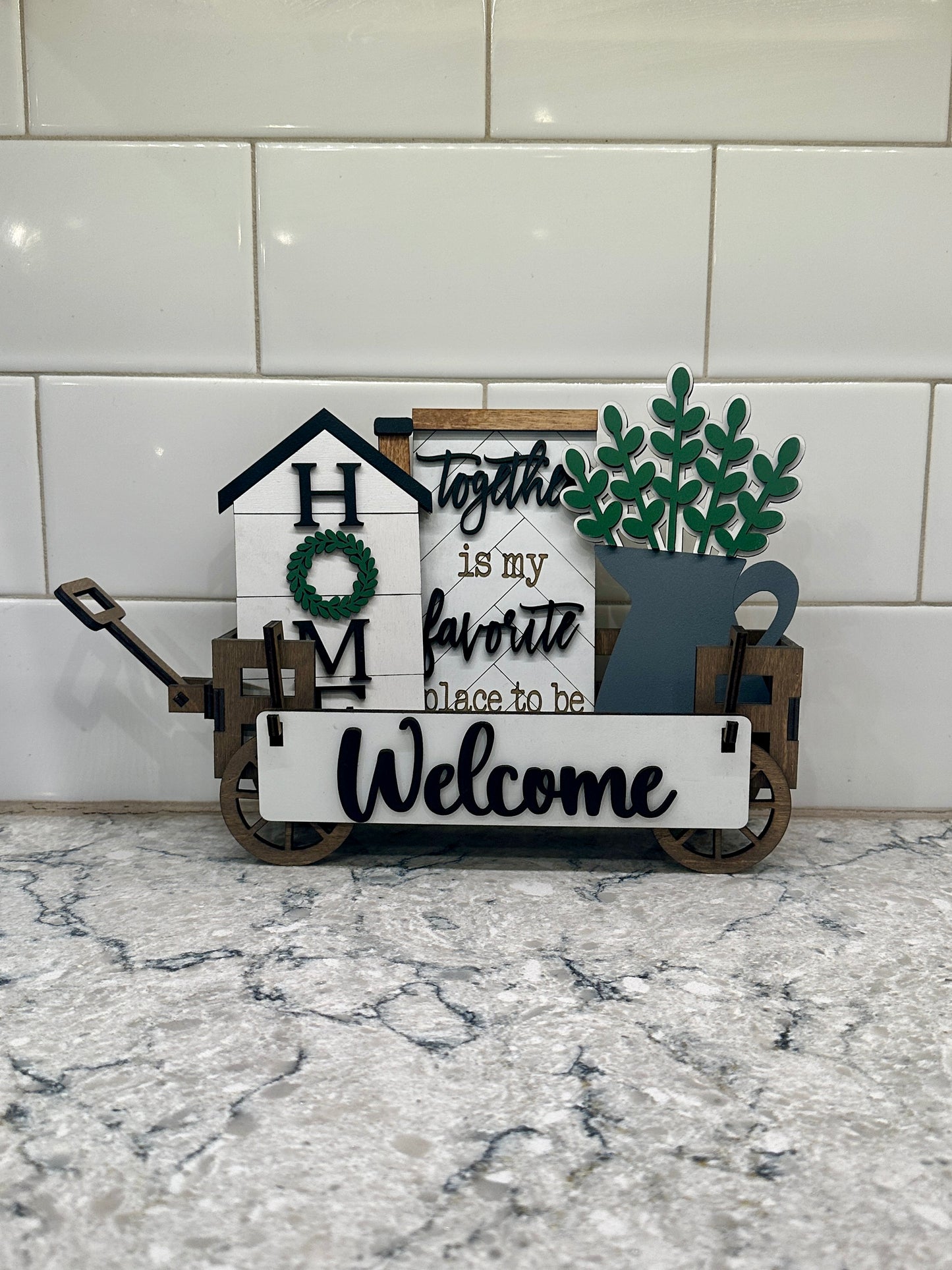 Welcome Home Shelf Sitter Insert | Interchangeable Add On
