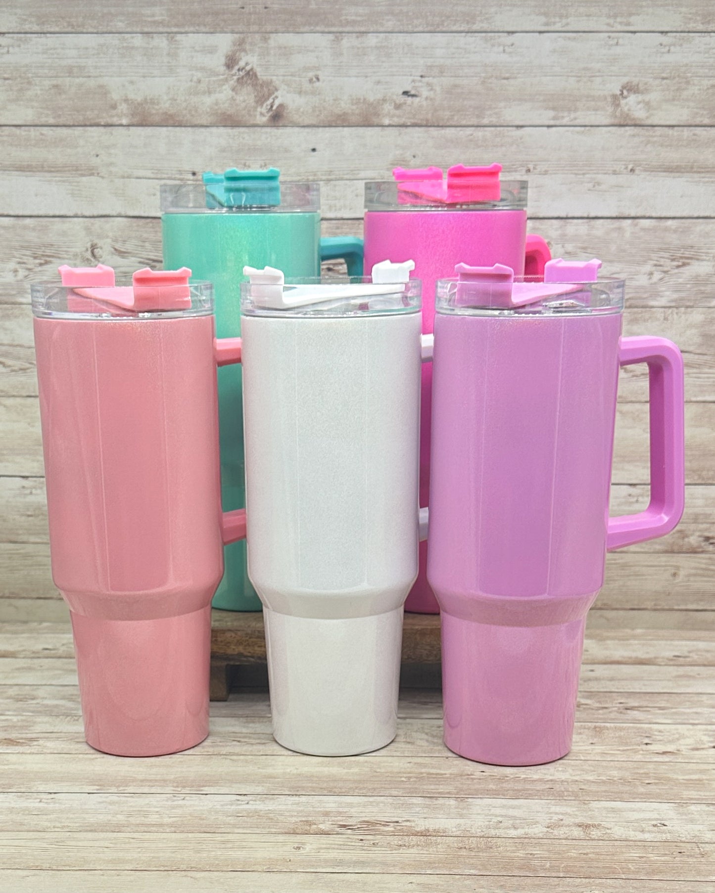 40oz Shimmer Handle Tumbler