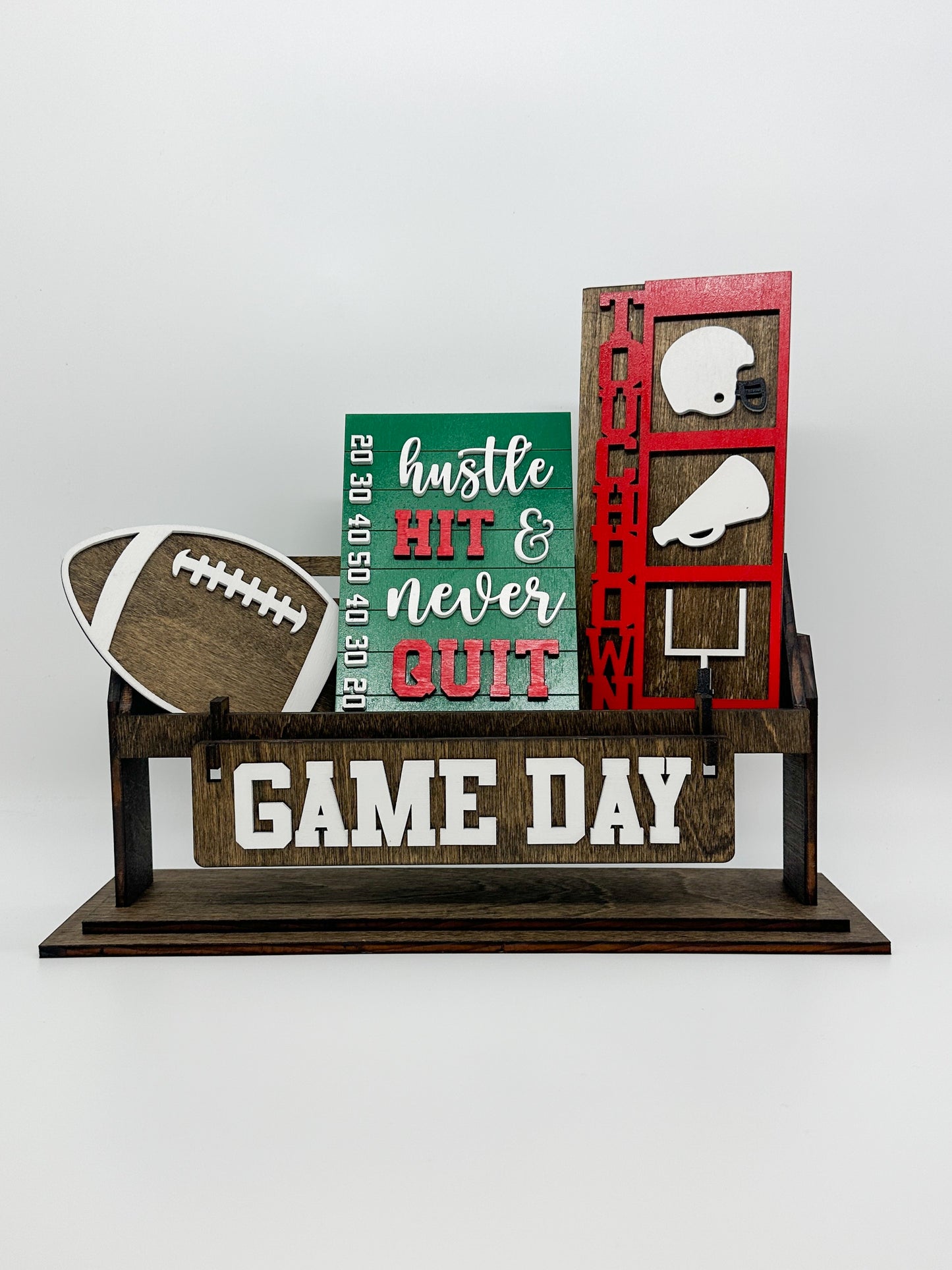 Football | Game Day Shelf Sitter Insert | Interchangeable Add On