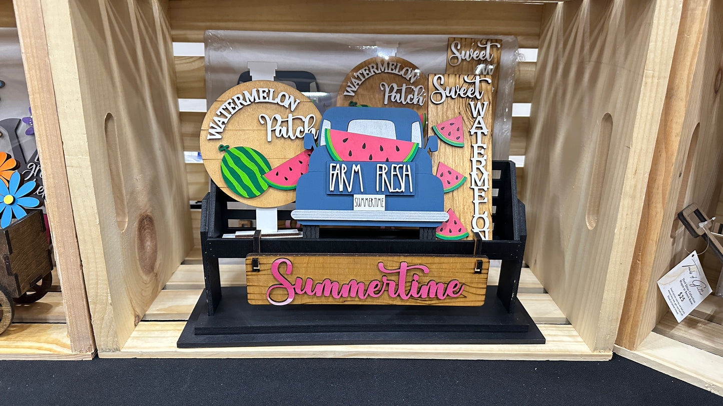 Watermelon Summertime Shelf Sitter Insert | Interchangeable Add On