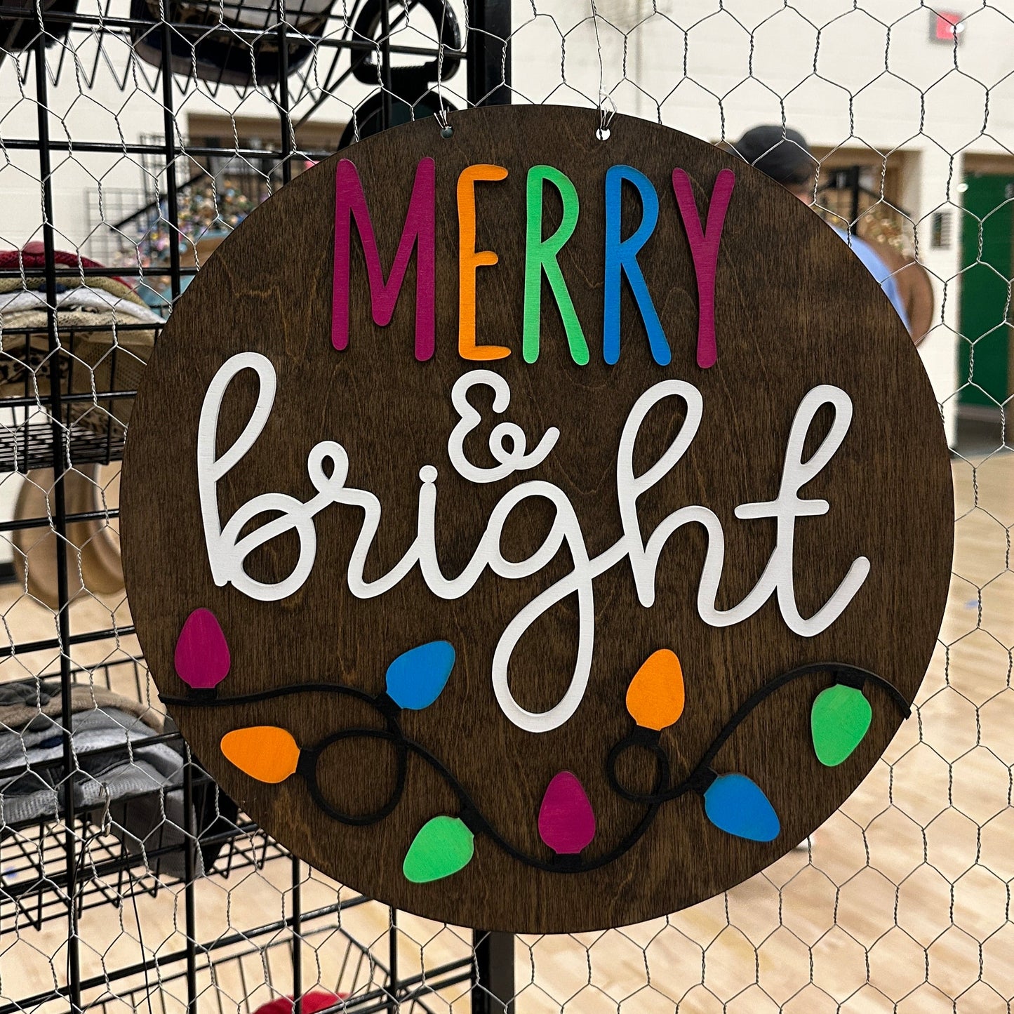 Merry and Bright Door Hanger