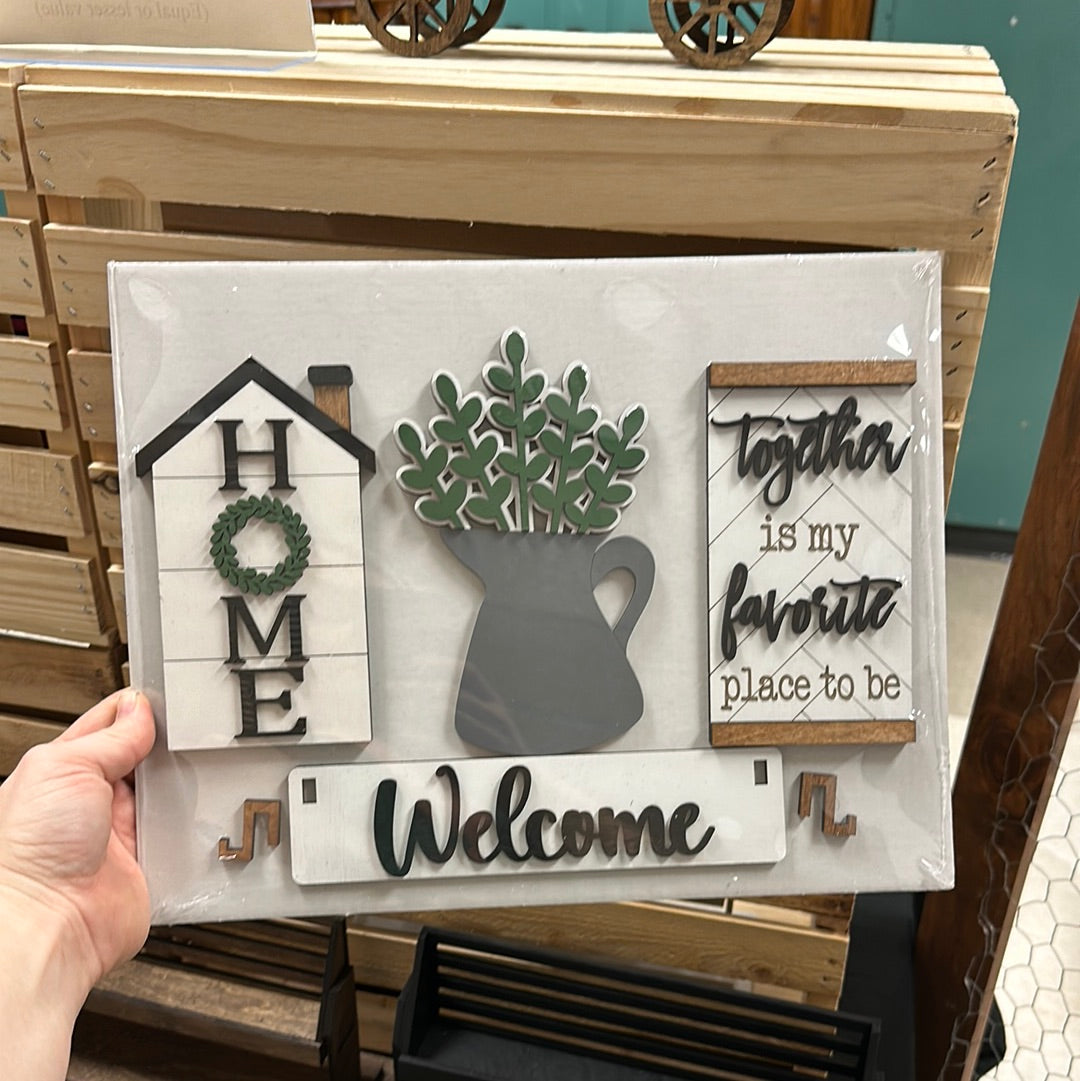Welcome Home Shelf Sitter Insert | Interchangeable Add On