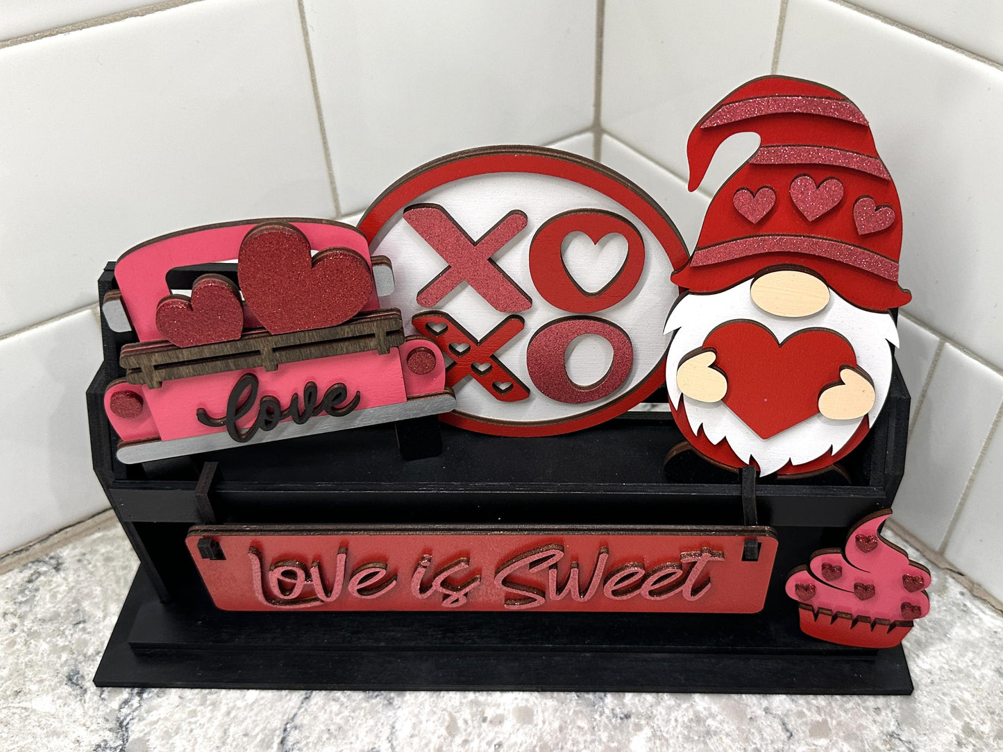 Valentine's Day | Love is Sweet | Shelf Sitter Insert | Interchangeable Add On