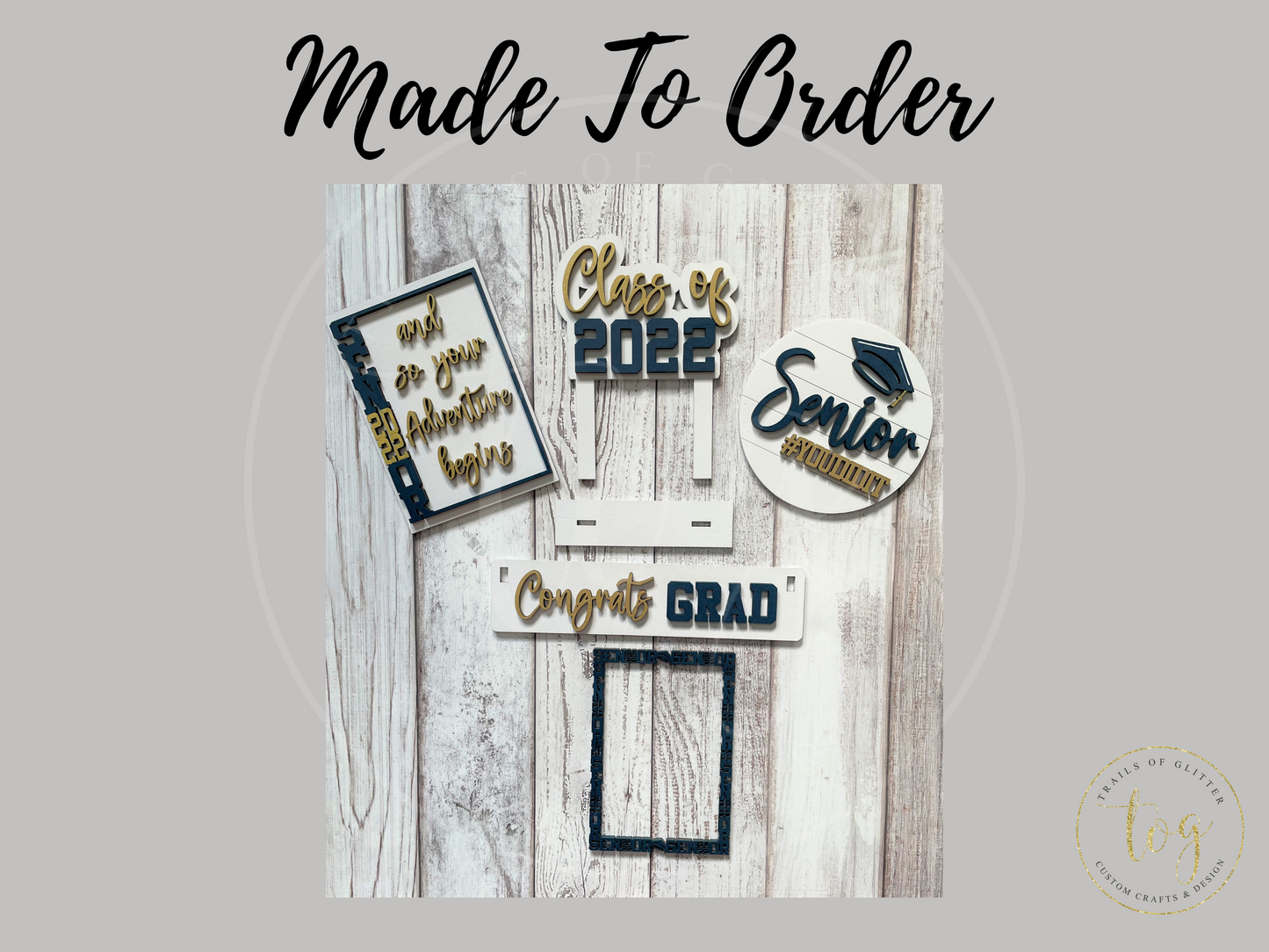 Graduation Shelf Sitter Insert | Interchangeable Add On | Made to Order