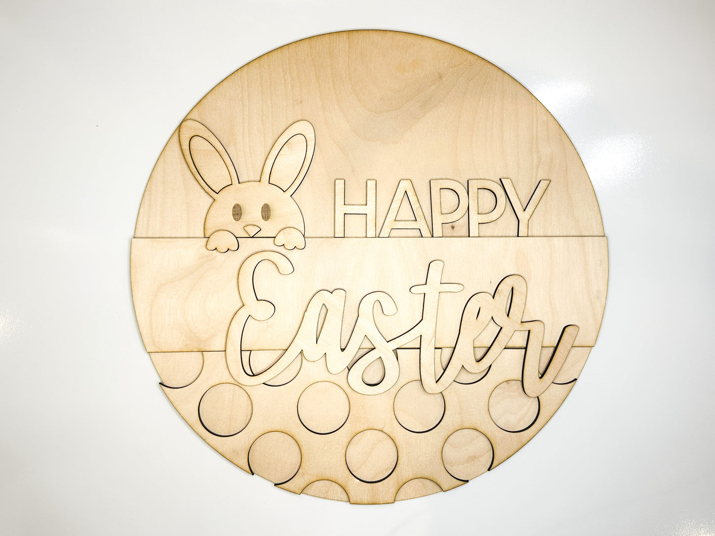 Happy Easter Door Hanger DIY Kit | Unfinished | Paint Your Own