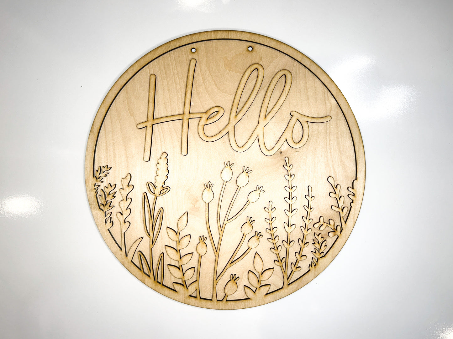 Hell Wildflower Door Hanger DIY Kit | Unfinished | Paint Your Own