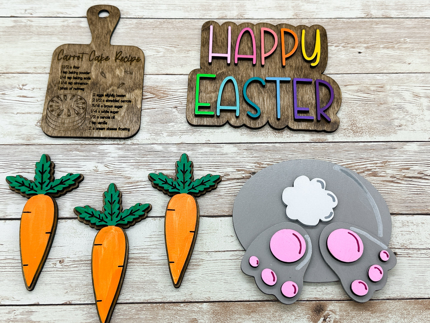 Easter Mini Tiered Tray Decor Set