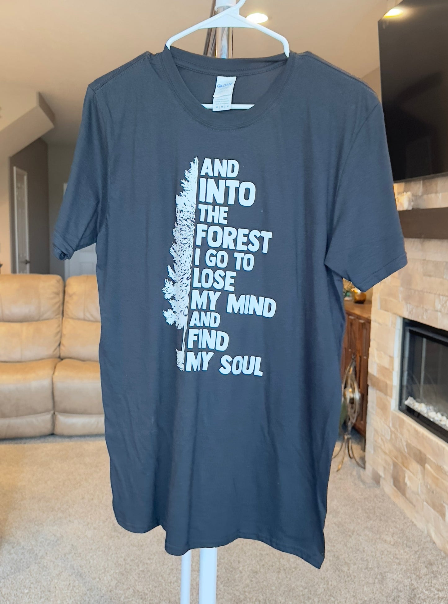 Medium | Into the Forest I Must Go | Black | Tee & Tank Sale
