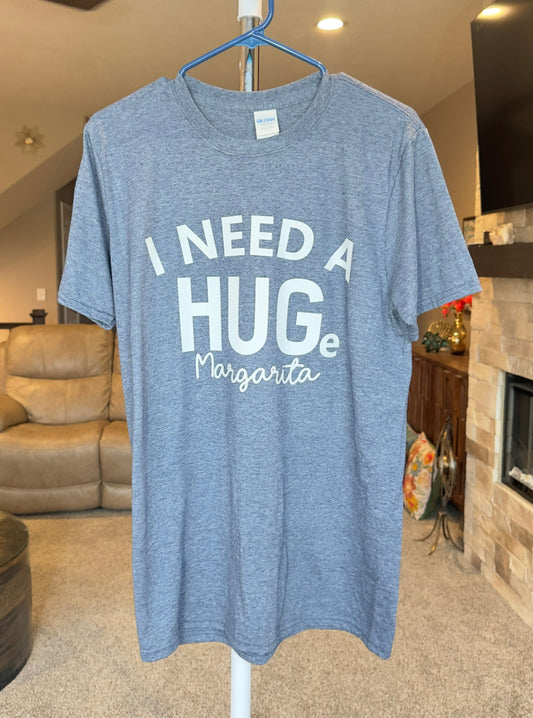 Medium | I Need a HUGe Margarita | Heather Navy | Tee & Tank Sale