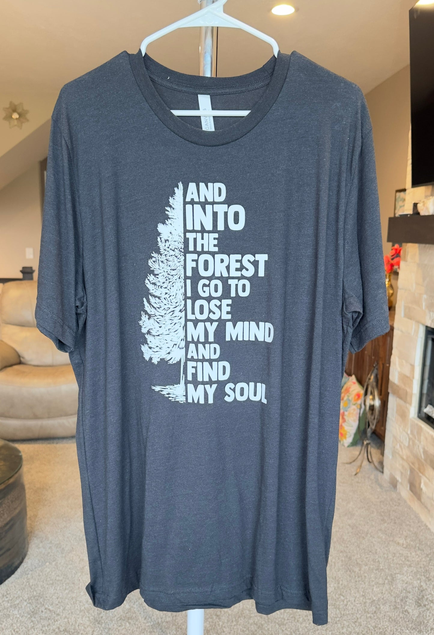 X-Large | Into the Forest I Must Go | Black Heather | Tee & Tank Sale