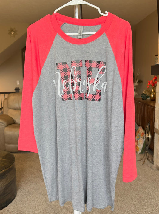 XX-Large | Nebraska | Red and Gray Heather | Tee & Tank Sale