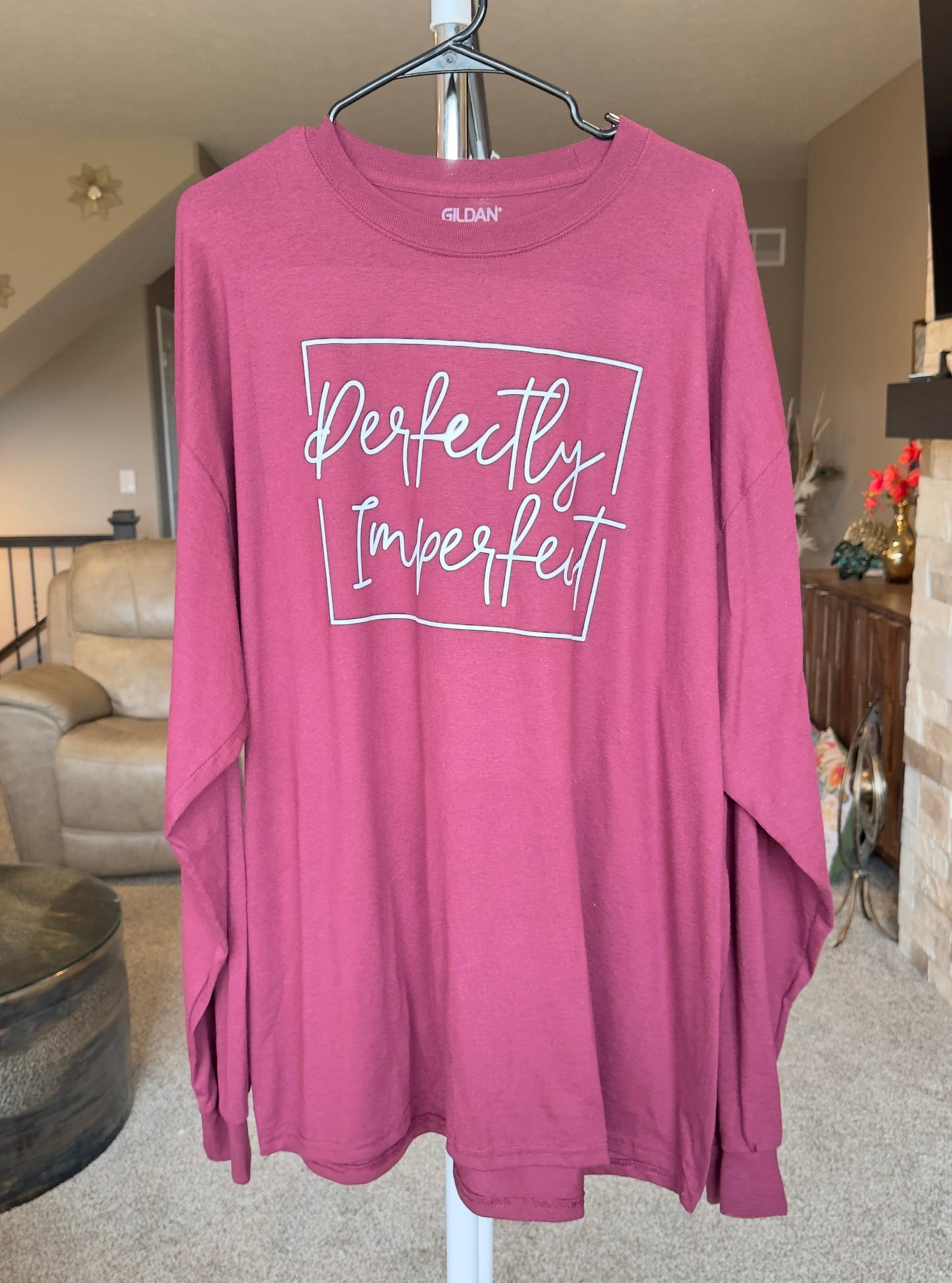 XX-Large | Perfectly Imperfect | Maroon | Tee & Tank Sale