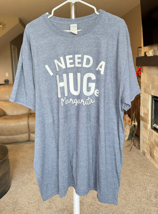 XX-Large | I Need A HUGe Margarita | Heather Navy | Tee & Tank Sale