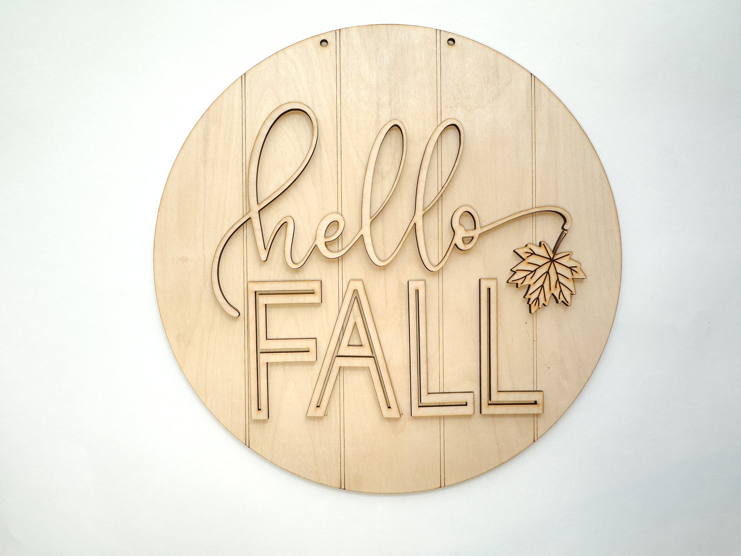 Hello Fall Door Hanger DIY Kit | Unfinished | Paint Your Own