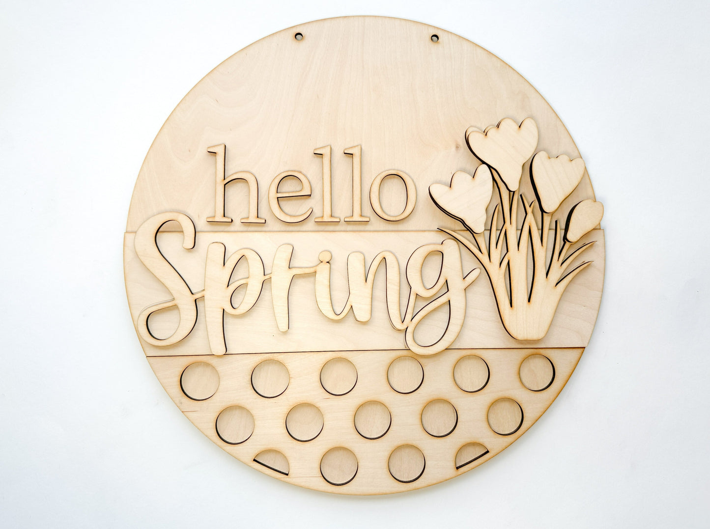 Hello Spring Door Hanger DIY Kit | Unfinished | Paint Your Own