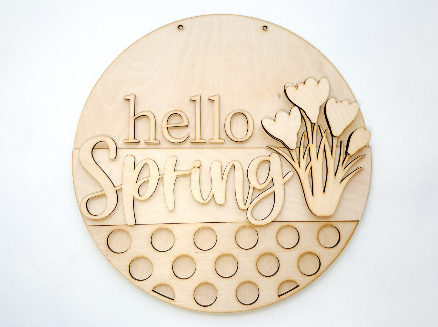 Hello Spring Door Hanger DIY Kit | Unfinished | Paint Your Own