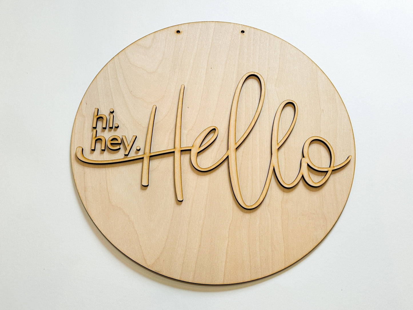 Hi Hey Hello Door Hanger DIY Kit | Unfinished | Paint Your Own