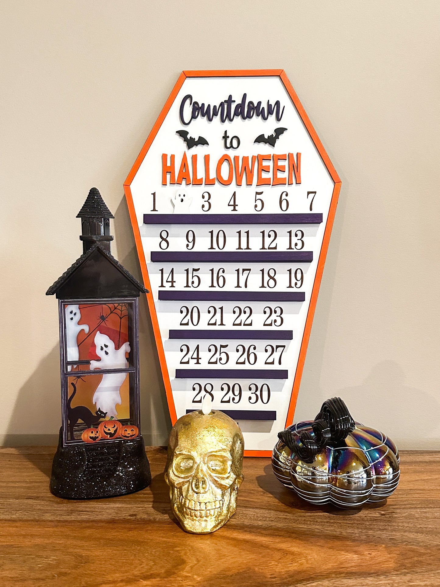 Countdown to Halloween | Coffin | Halloween Decor
