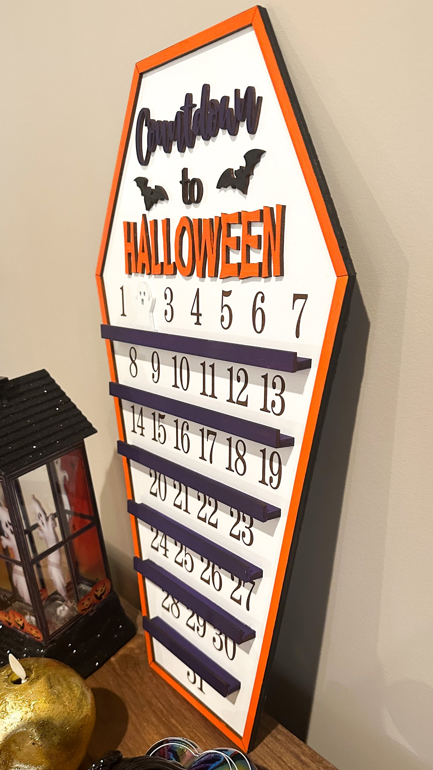 Countdown to Halloween | Coffin | Halloween Decor