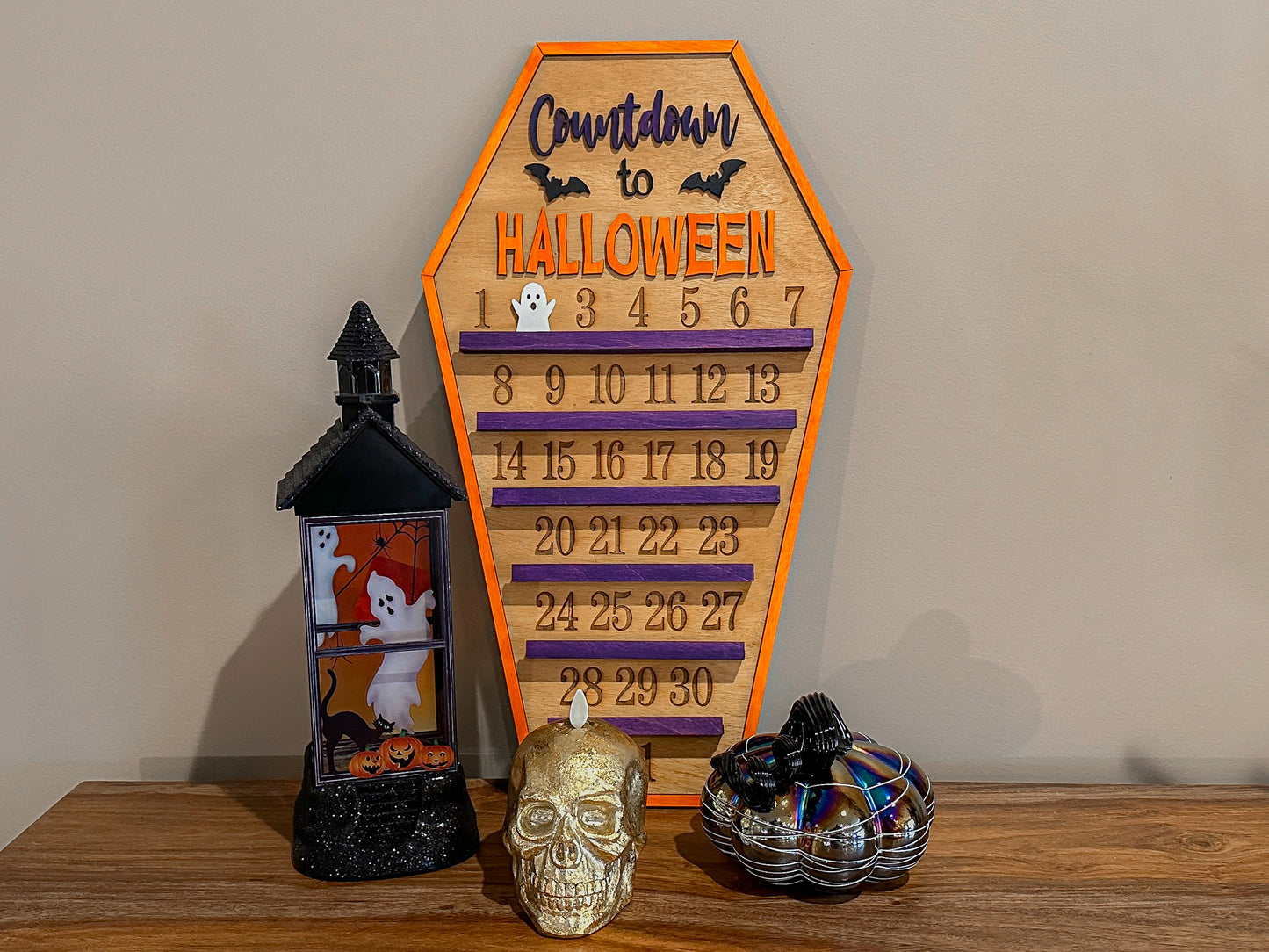 Countdown to Halloween | Coffin | Halloween Decor