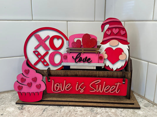 Valentine's Day | Love is Sweet | Shelf Sitter Insert | Interchangeable Add On