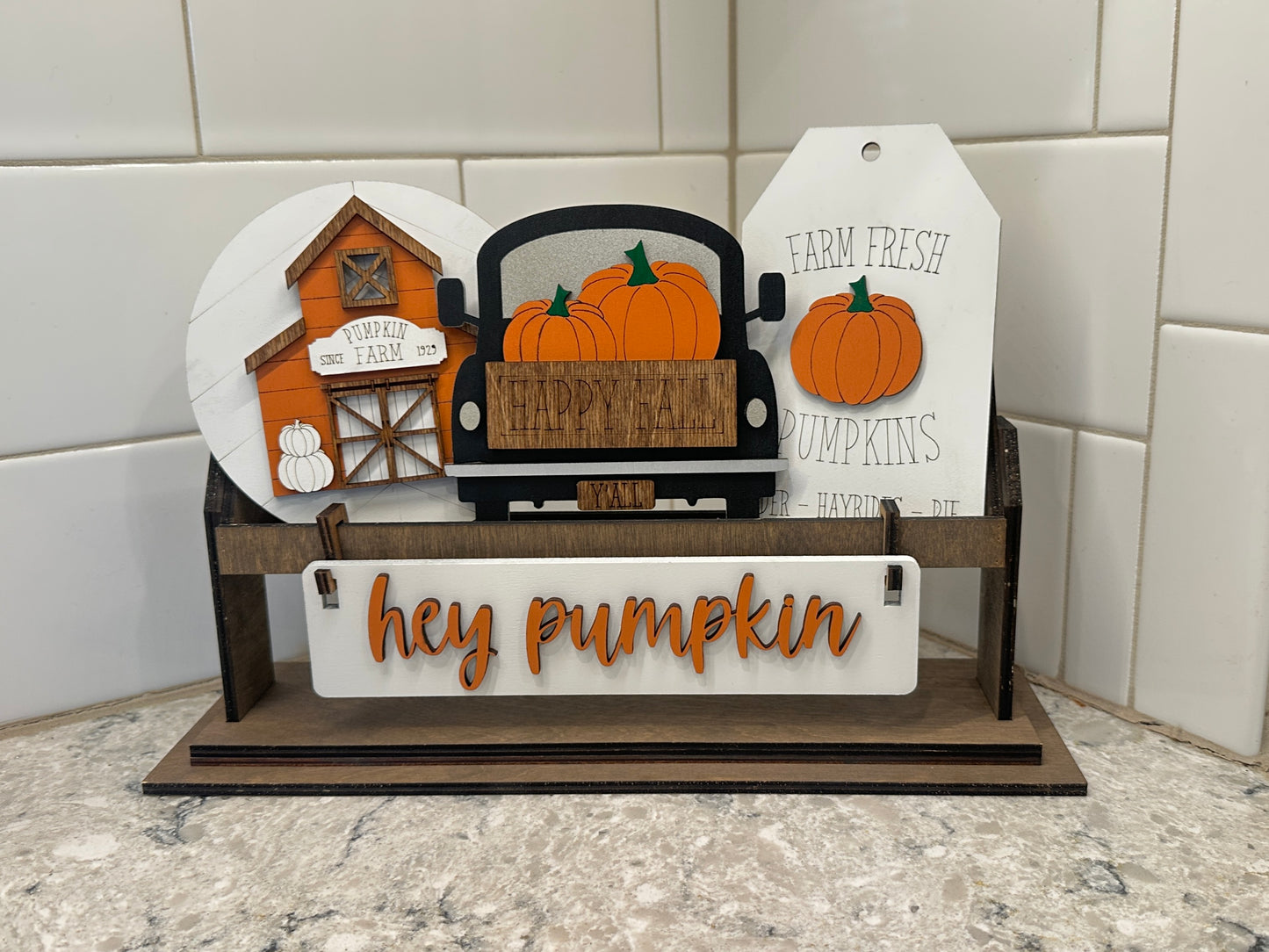 Hey Pumpkin | Shelf Sitter Insert | Interchangeable Add On